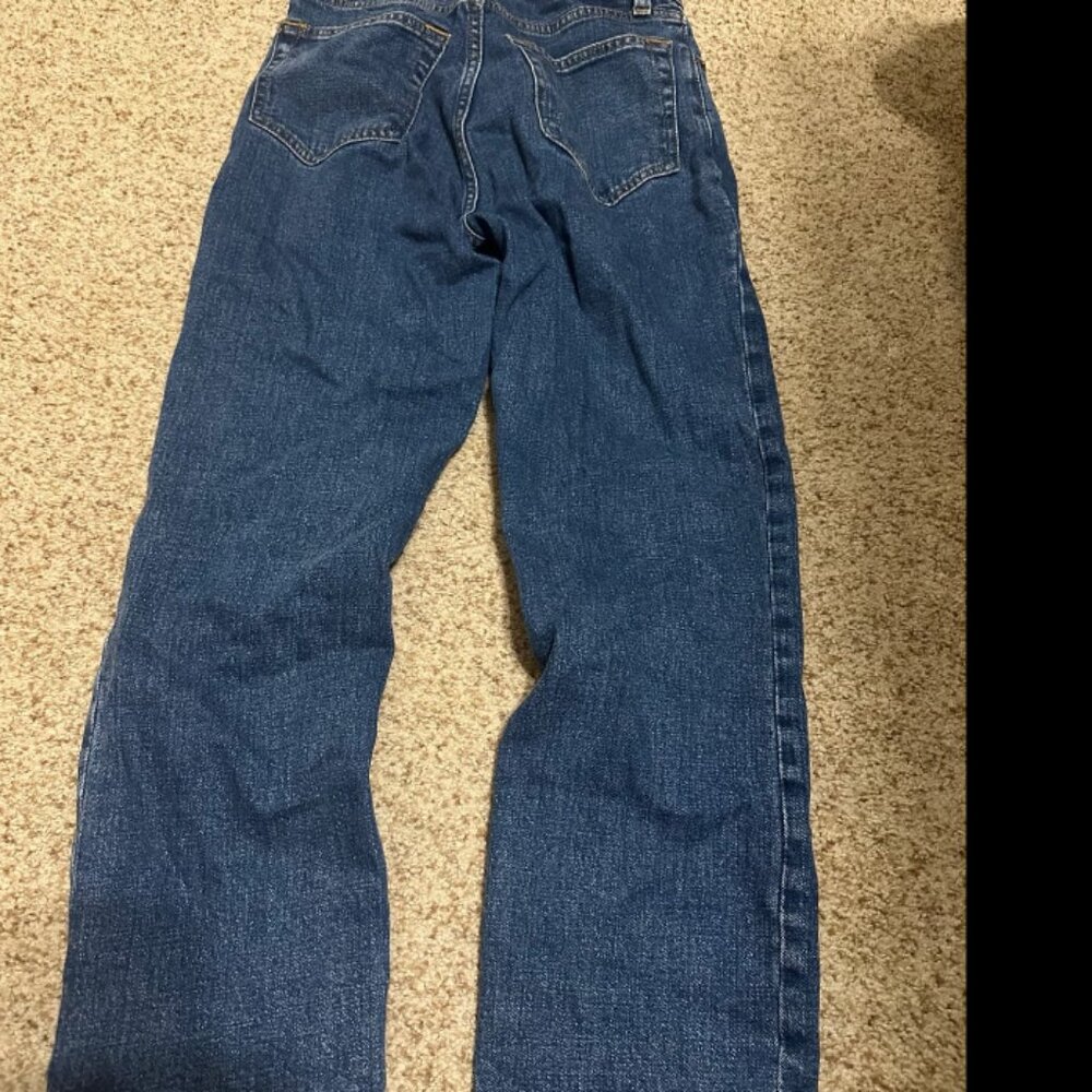 ABERCROMBIE & FITCH Ulta High Rise The Ankle Straight Jeans Size 25 0 Short - Picture 4 of 5